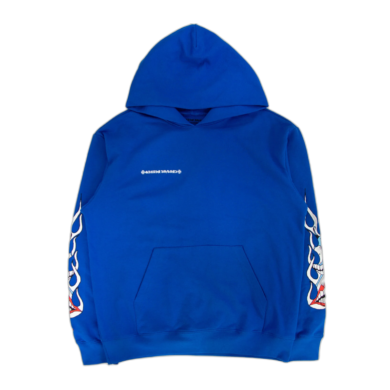Chrome Hearts Blue Hoodie Back