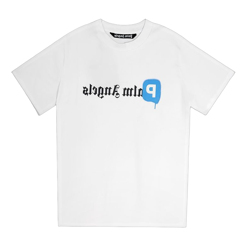 Palm Angels Blue Tee Back